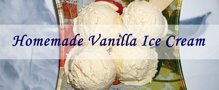 Healthy Homemade Vanilla Ice Cream