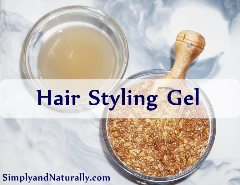Homemade Hair Styling Gel With Flaxseeds Simply and Naturally