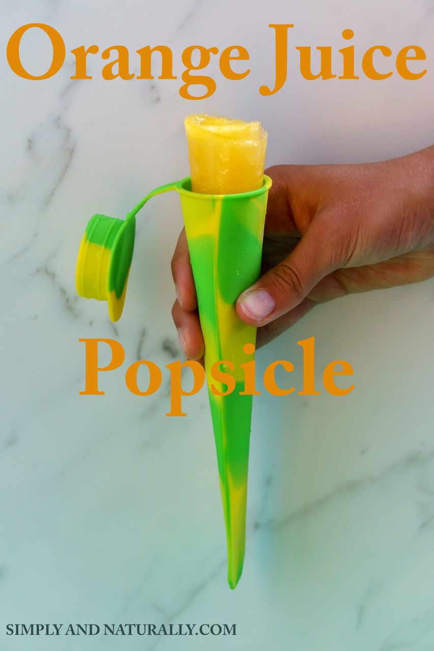 Homemade Orange Juice Popsicles
