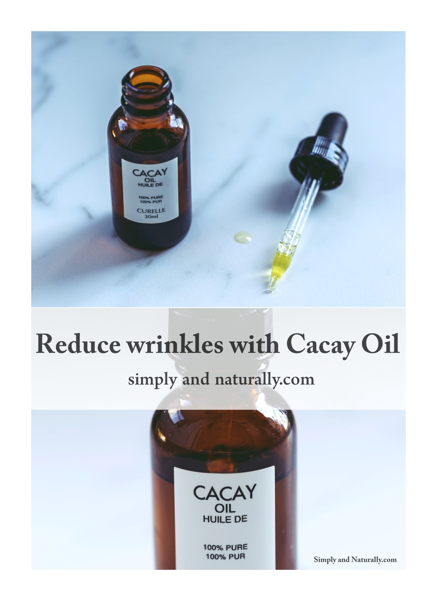 Reduce wrinkles with Cacay Oil