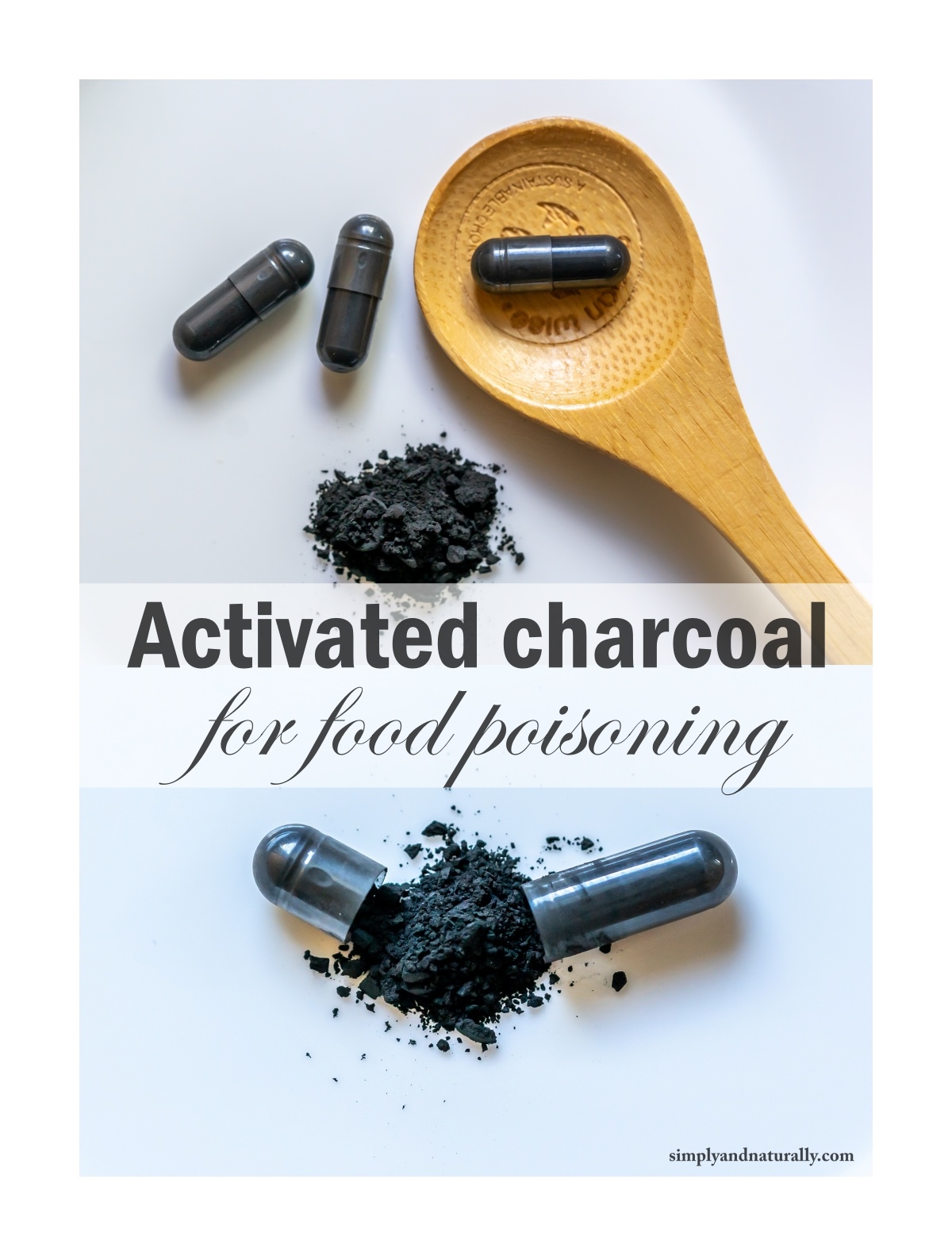 Activated charcoal for food poisoning